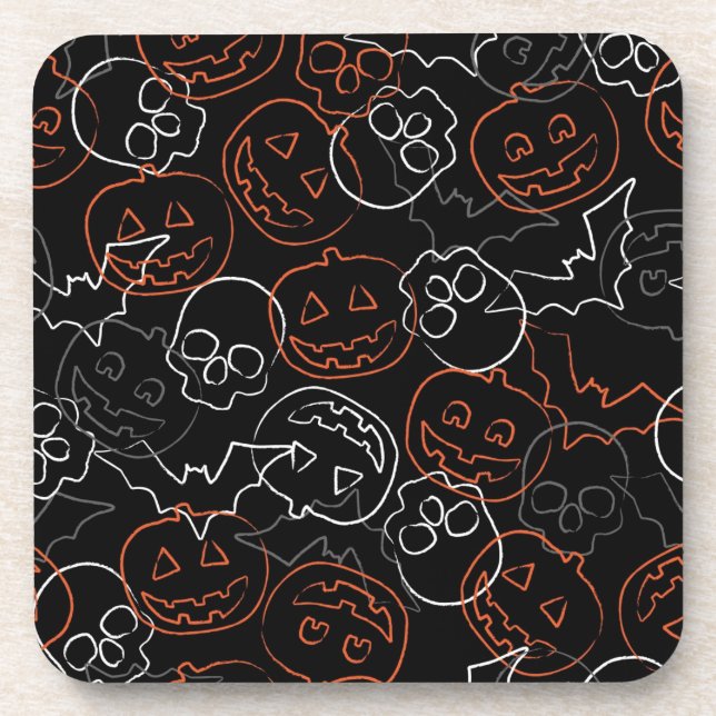 Posavasos Modelo de Halloween (Frente)