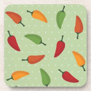 Posavasos Modelo de la pimienta de chiles