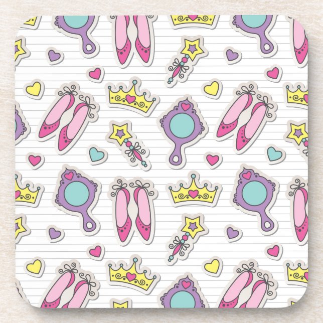 Posavasos modelo de la princesa de la mariposa (Frente)