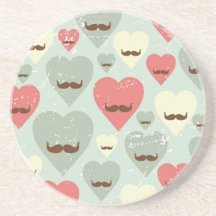 Posavasos Modelo de la tarjeta del día de San Valentín con