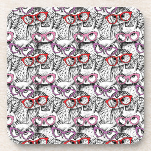 Posavasos Modelo de las lentes del búho