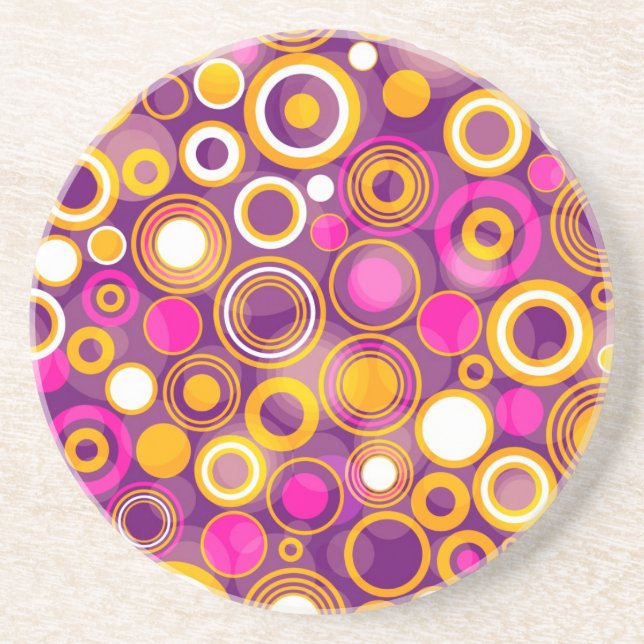 Posavasos Modelo de lunar violeta (Frente)