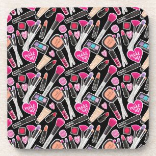 Posavasos Modelo de neón del maquillaje