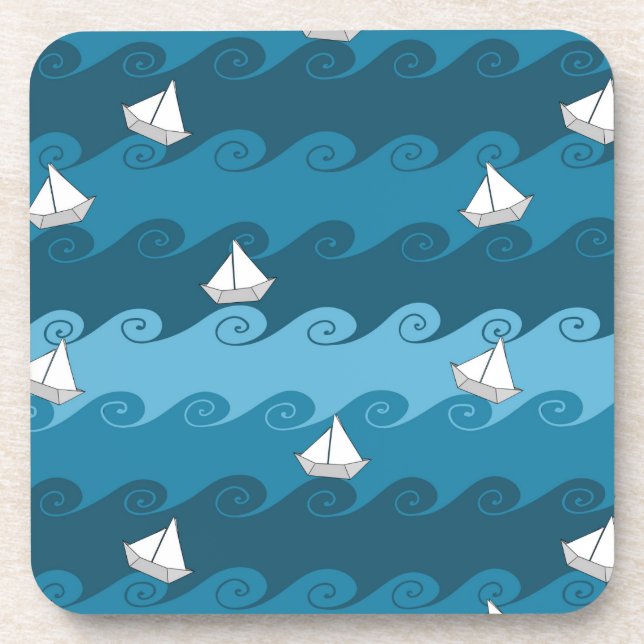 Posavasos Modelo de papel de los barcos (Frente)