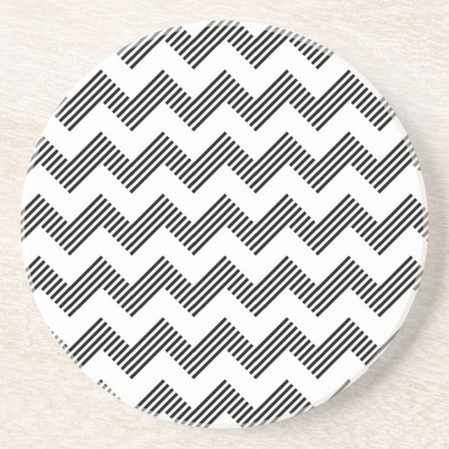 Posavasos Modelo de zigzag geométrico (Frente)
