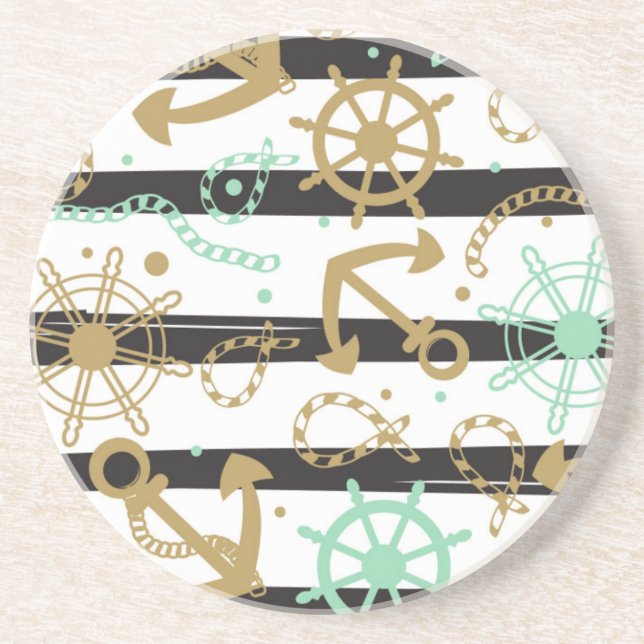 Posavasos Modelo del ancla de mar (Frente)