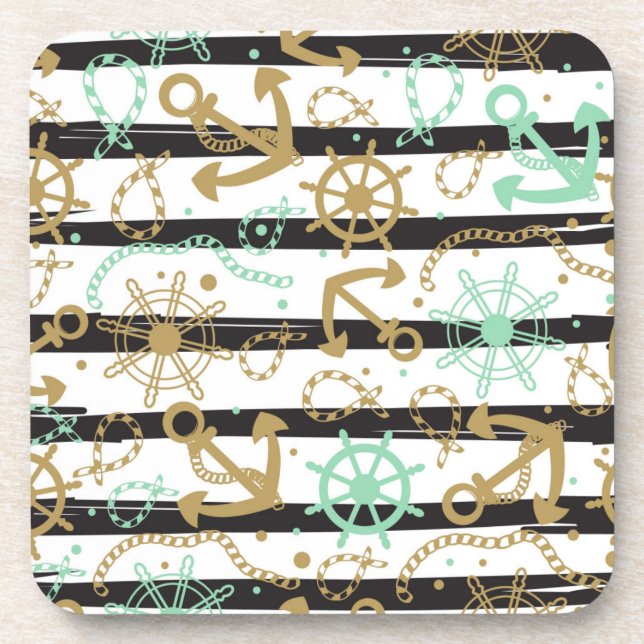 Posavasos Modelo del ancla de mar (Frente)