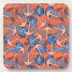 Posavasos Modelo del ancla y de las medusas