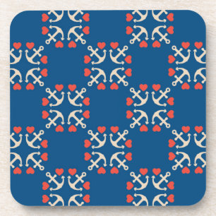 Posavasos Modelo del ancla y del corazón