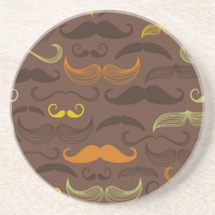 Posavasos Modelo del bigote, estilo retro 5