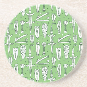 Posavasos Modelo del cocodrilo del bosquejo