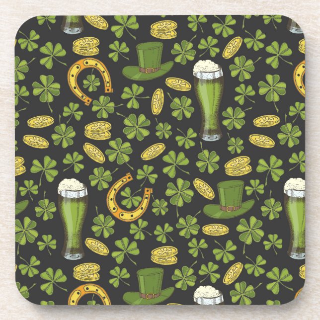 Posavasos Modelo del día de St Patrick (Frente)