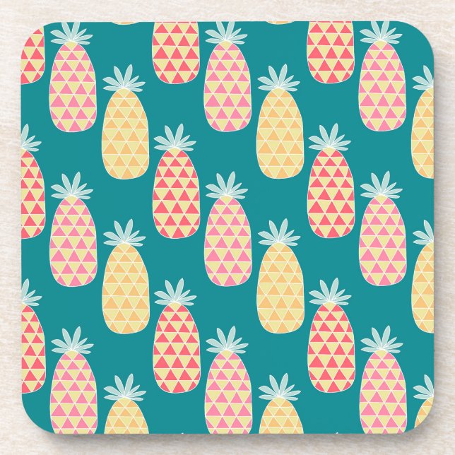Posavasos Modelo del Doodle de la piña (Frente)