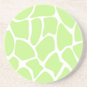 Posavasos Modelo del estampado de girafa en verde de cal