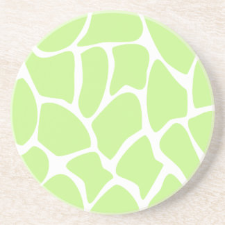 Posavasos Modelo del estampado de girafa en verde de cal