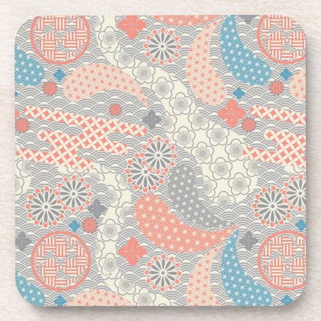Posavasos Modelo del estilo japonés. Ejemplo (Frente)