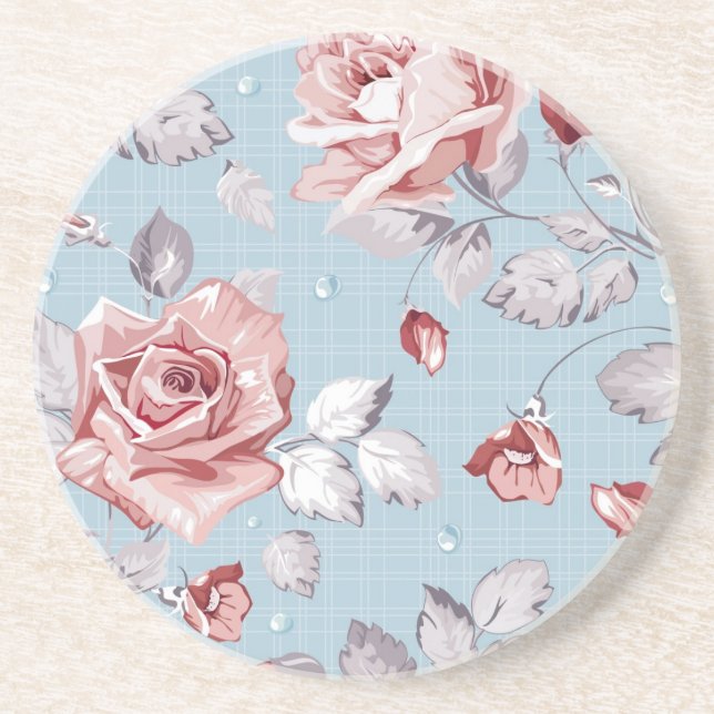 Posavasos Modelo del papel pintado de la elegancia de los (Frente)