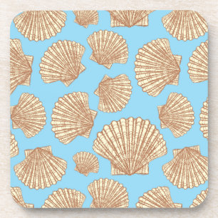 Posavasos Modelo del Seashell del estilo del vintage