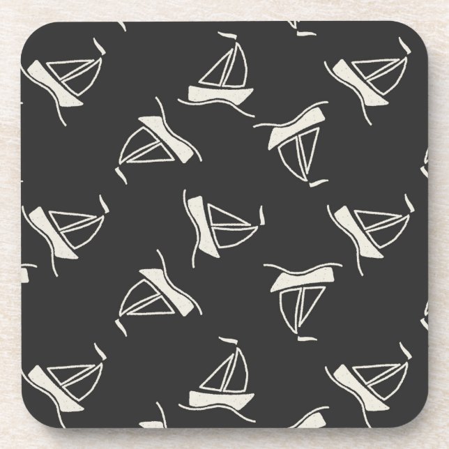 Posavasos Modelo del velero del Doodle (Frente)