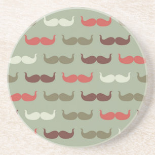 Posavasos Modelo del vintage con el bigote