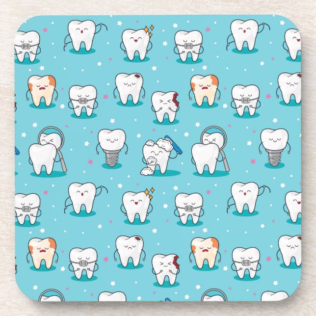 Posavasos Modelo dental lindo (Frente)