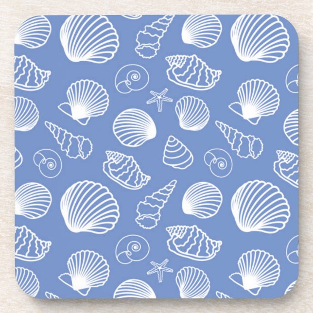 Posavasos Modelo descarado del Seashell (Frente)