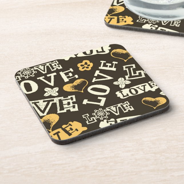 Posavasos Modelo dibujado mano del amor (Lado Izquierdo)