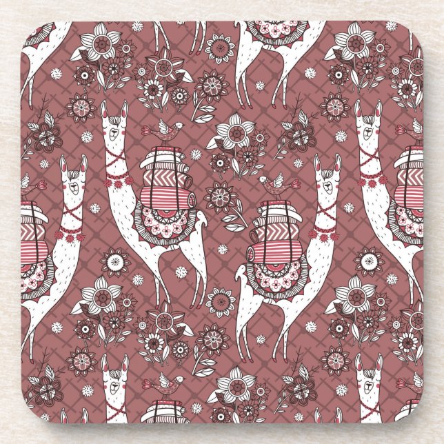 Posavasos Modelo divertido de las llamas (Frente)