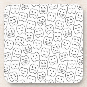 Posavasos Modelo feliz de los dientes