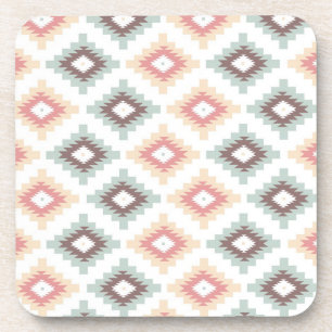 Posavasos Modelo geométrico en estilo azteca