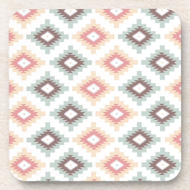 Posavasos Modelo geométrico en estilo azteca (Frente)