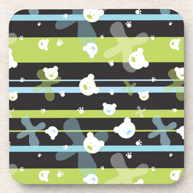 Posavasos Modelo lindo con pocos osos (Frente)