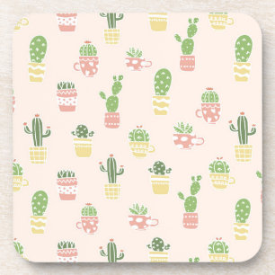 Posavasos Modelo lindo del cactus