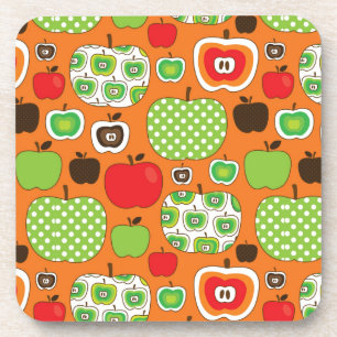 Posavasos Modelo lindo del ilustracion de la manzana