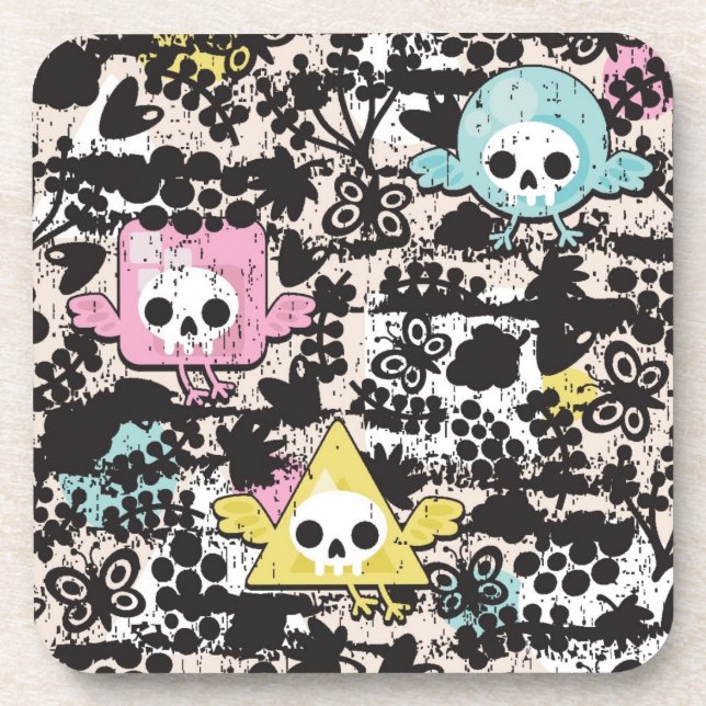 Posavasos Modelo loco de los pájaros (Frente)