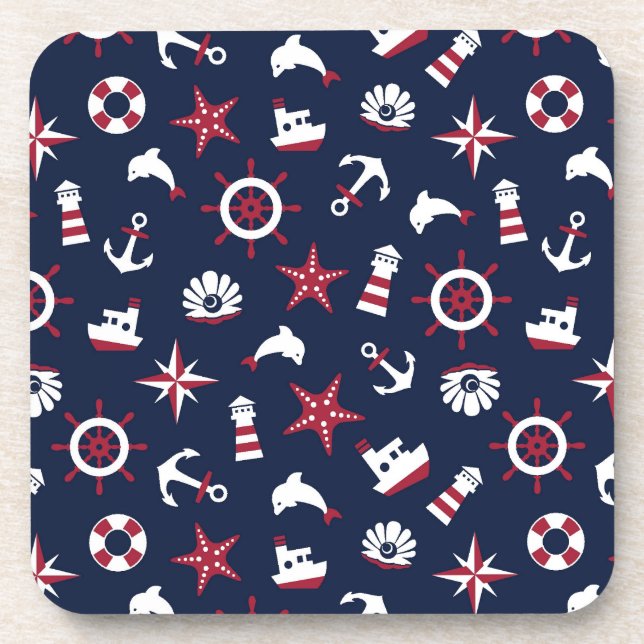 Posavasos Modelo náutico del mar (Frente)