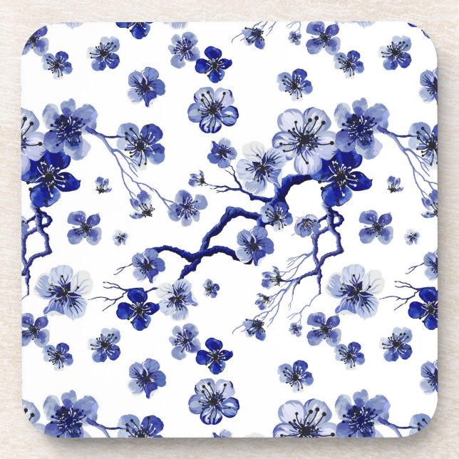 Posavasos Modelo oriental de la rama de Sakura (Frente)