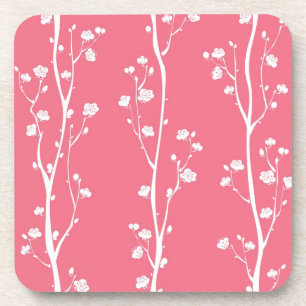 Posavasos Modelo oriental del flor del ciruelo