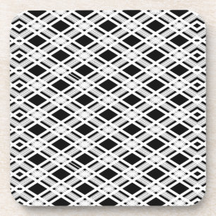 Posavasos Modelo rayado de la tela escocesa