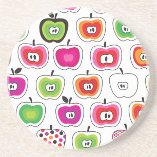 Posavasos Modelo retro lindo de la manzana