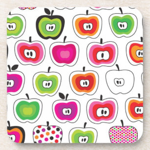 Posavasos Modelo retro lindo de la manzana