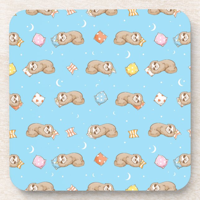 Posavasos Modelo soñoliento de la pereza del tiempo (Frente)