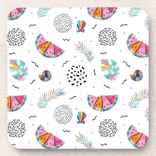 Posavasos Modelo tropical del verano del estilo de Memphis