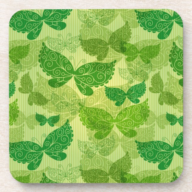 Posavasos Modelo verde de la primavera (Frente)