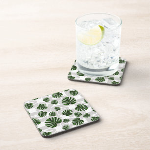 Posavasos Modern Boho Botanical Leaves Pattern