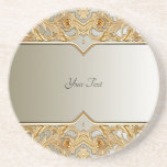 Posavasos Moderna escayola de arenisca ornada de oro<br><div class="desc">Hermosa Monasterio Ornate de Oro Moderno</div>