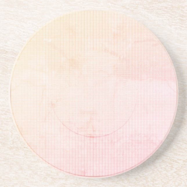 Posavasos Moderna escayola de arenisca pastel de paraíso (Frente)