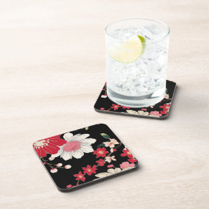 Posavasos Moderna fiesta de cumpleaños de flor de sakura col