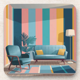 Posavasos Moderna Habitación Montaje De Atracciones Plástica