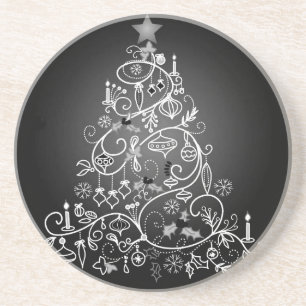 POSAVASOS MODERNO **ÁRBOL DE NAVIDAD** COSTERO DE PIEDRA DE